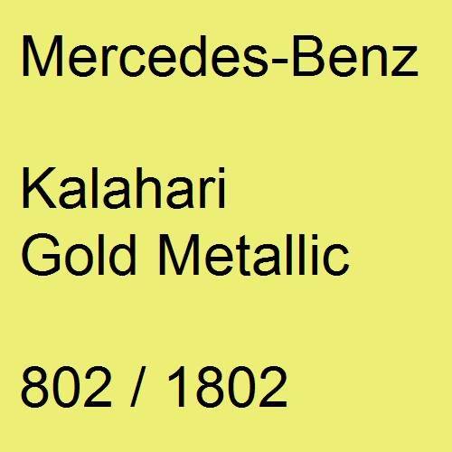 Mercedes-Benz, Kalahari Gold Metallic, 802 / 1802.